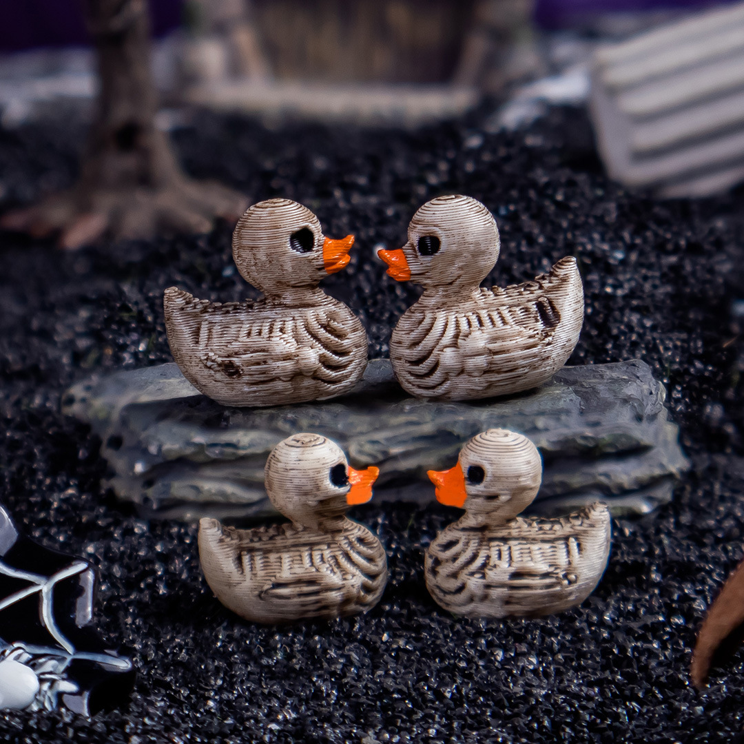 Gothic Skull Ducks Resin Ornam - огляд і ціна Home Decor Duck