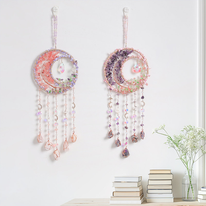 Crystal Purple Amethyst Quartz - огляд і ціна Boho Wind Chimes
