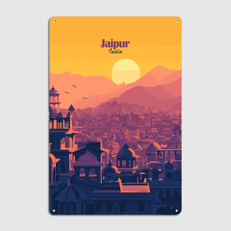 Jaipur Cityscape Sunset Travel - огляд і ціна Home Decor Jaipur