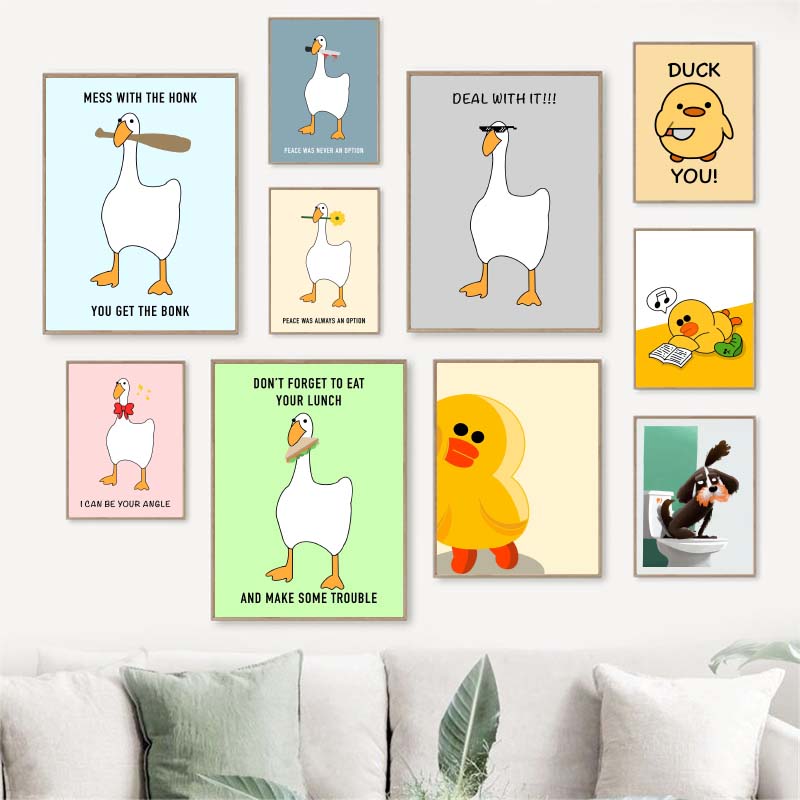 1pc frameless Funny Meme Goose - огляд і ціна Home Decor Duck