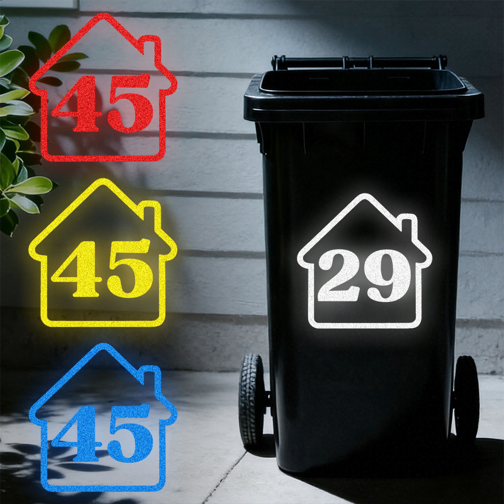 3PCS Custom Reflective Trash B - огляд і ціна Home Decor Sticker