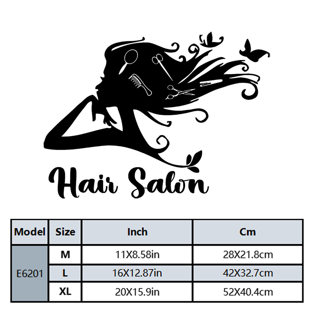 1PC Colorful Hairdressing Cust - огляд і ціна Home Decor Sticker