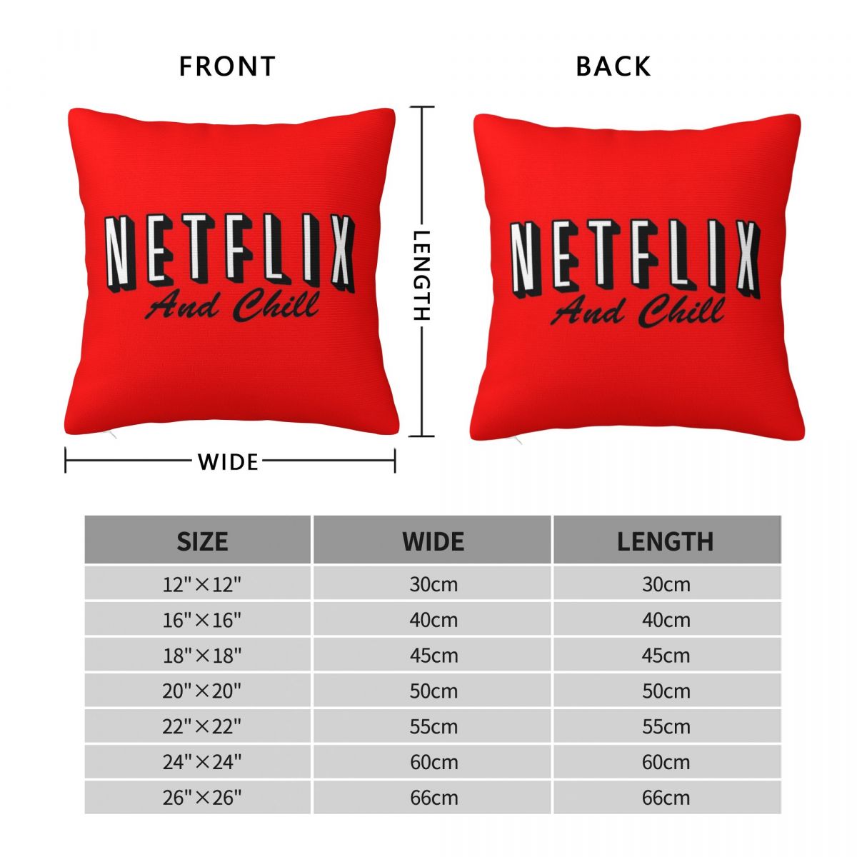 Netflix And Chill Red Square P - огляд і ціна Home Decor Netflix
