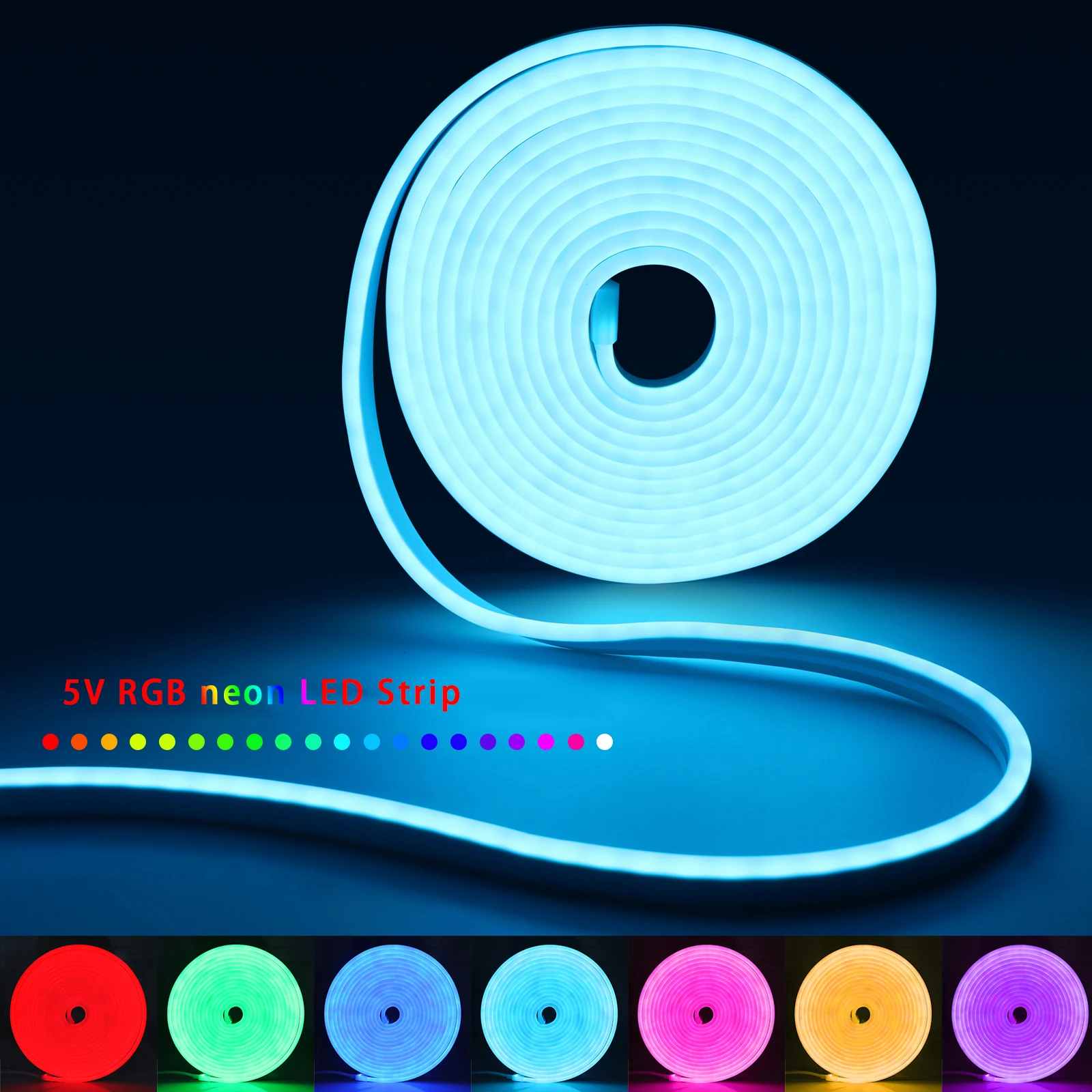 1-5m RGB LED Neon Strip Light  - огляд і ціна Home Decor Zone